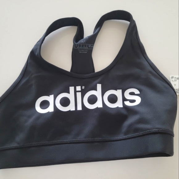 NWT Adidas Graphic Bra, Blk, M - Picture 1 of 3